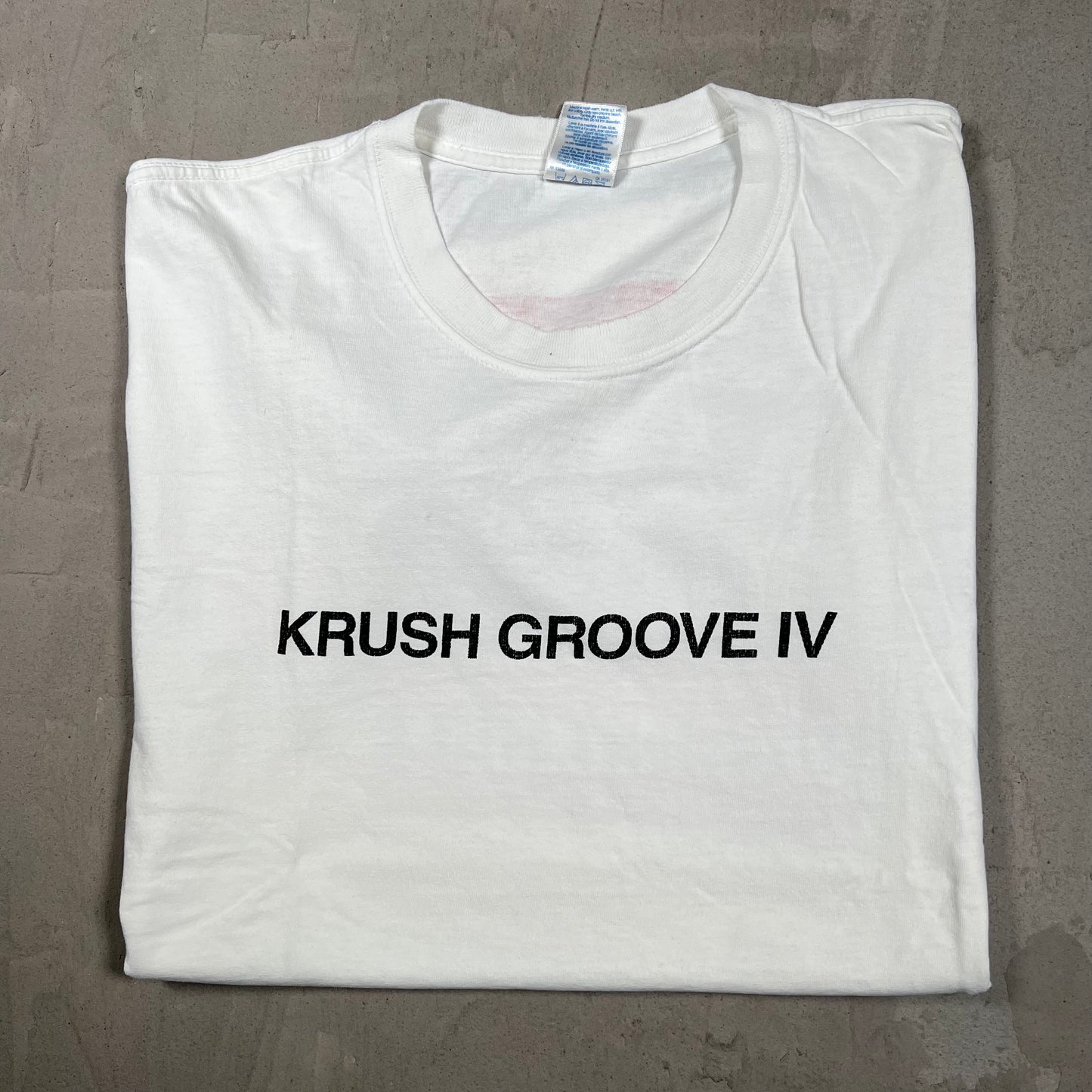 1990s Run DMC Raising Hell Krush Groove White Tee Size Large USED v120013