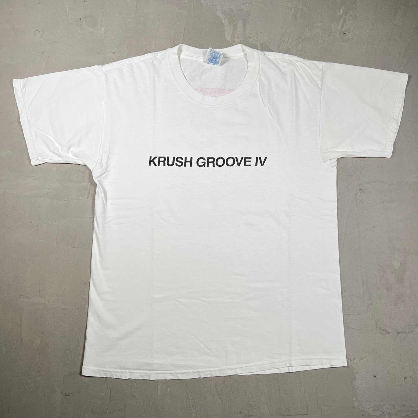 1990s Run DMC Raising Hell Krush Groove White Tee Size Large USED v120013