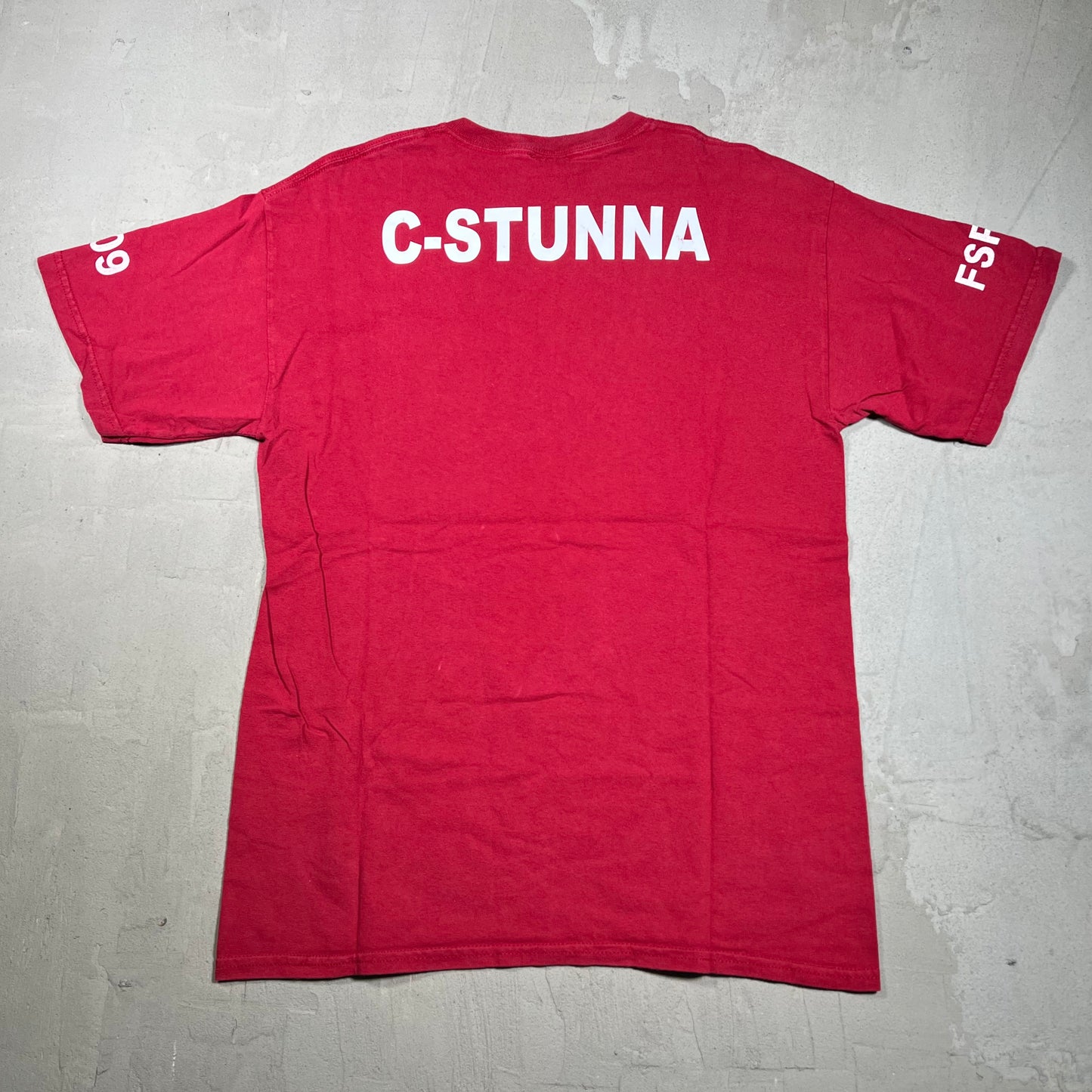 2009 Lil Wayne Smooth As Water C-Stunna Red Tee Size Medium USED v20015