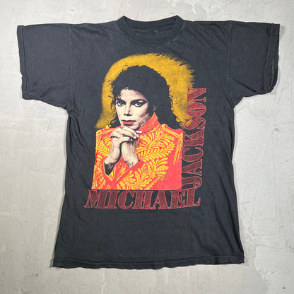 1980s Michael Jackson Portrait Tee Size Small USED v20005
