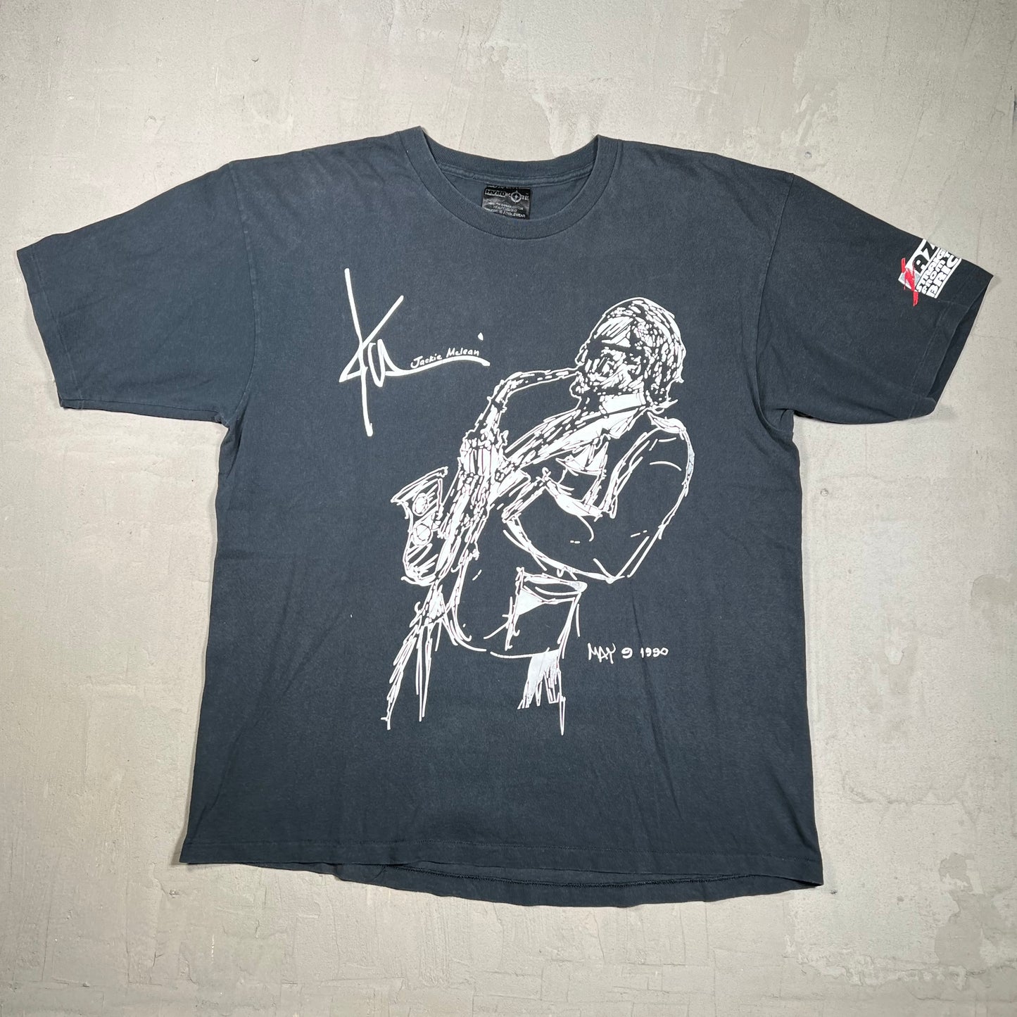 1990s "Jackie McLean" Jazz Art Tee Size XL USED v20007