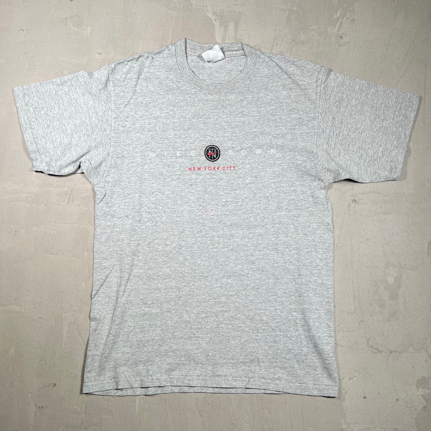 1990s Niketown NYC Grey Tee Size Medium USED v20027