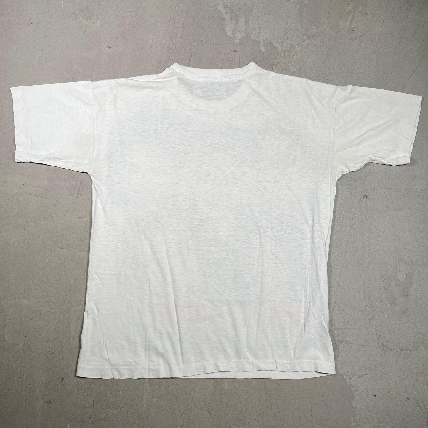 1990s Spice Girls Big Head Group White Tee Size Medium USED v20017