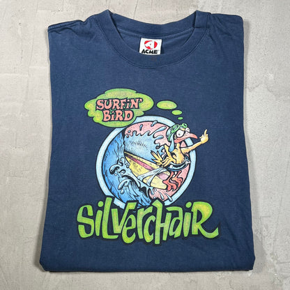 1996 Silverchair "Surfin Bird" Navy Tee Size Medium USED v20011