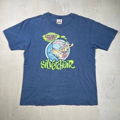 1996 Silverchair "Surfin Bird" Navy Tee Size Medium USED v20011
