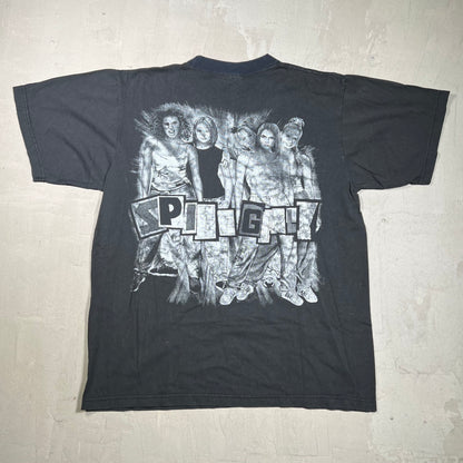 Y2K Spice Grils Bootleg Rap Style Black Tee Size XL USED v20012