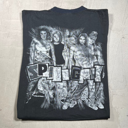 Y2K Spice Grils Bootleg Rap Style Black Tee Size XL USED v20012