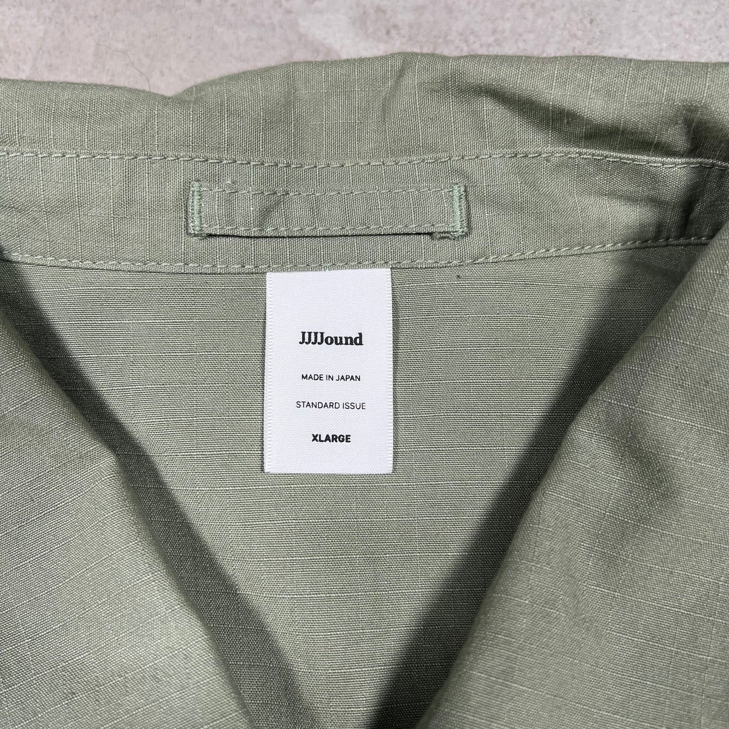 JJJJound RipStop Green Utility Jacket Size XL USED x18322