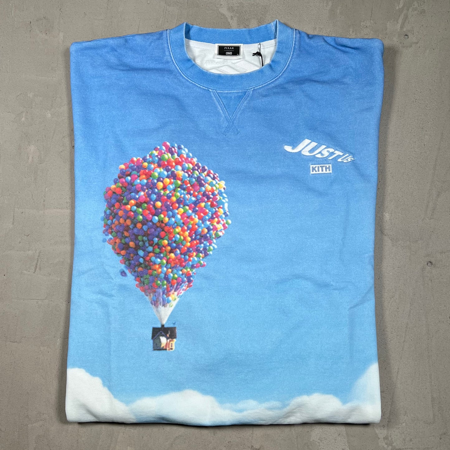 Kith Disney Pixar Up Nelson Blue Crewneck Size XL NEW x18320