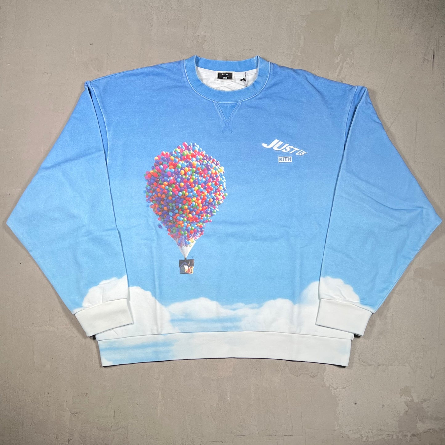 Kith Disney Pixar Up Nelson Blue Crewneck Size XL NEW x18320