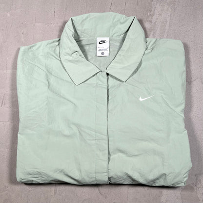 Nike Sage Green Coach's Jacket Size Medium USED v19985