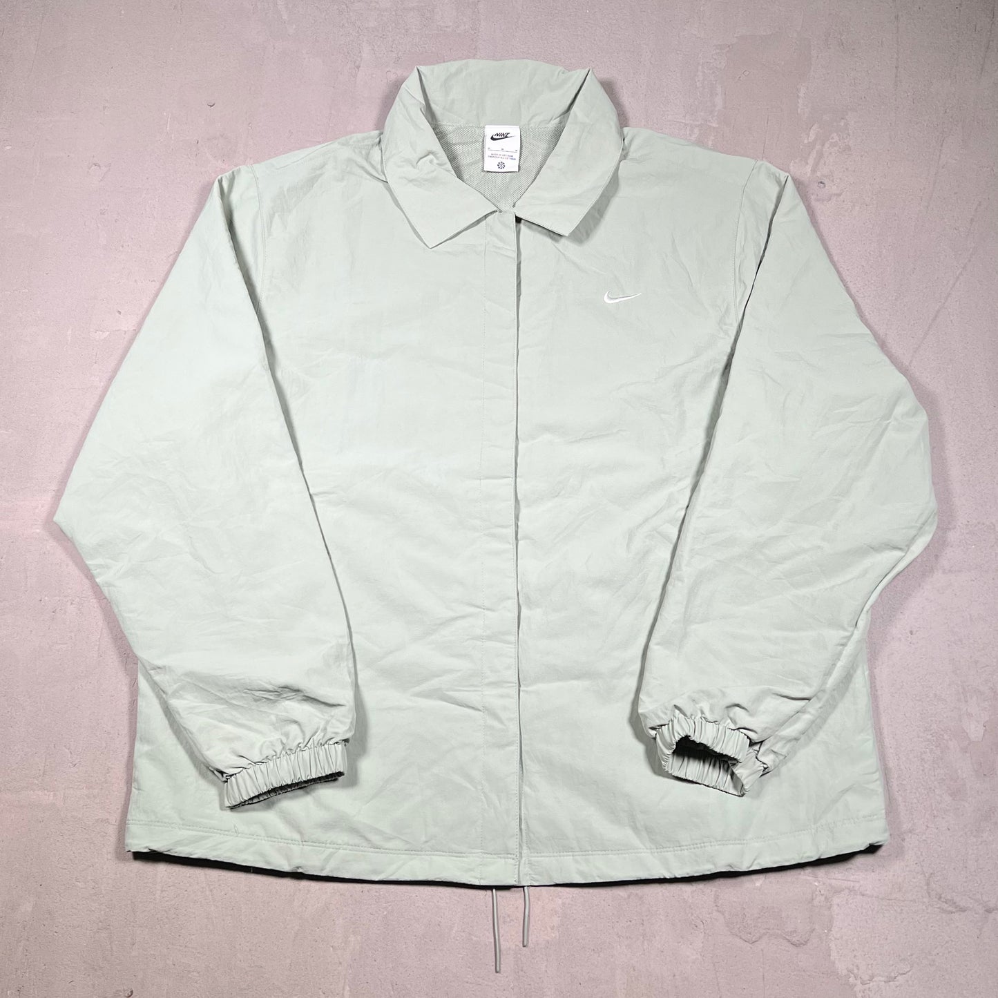 Nike Sage Green Coach's Jacket Size Medium USED v19985