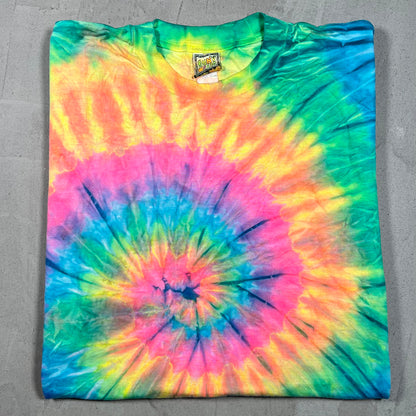 1990s Tie Dye Single Stitch Tee Size Large USED v19983