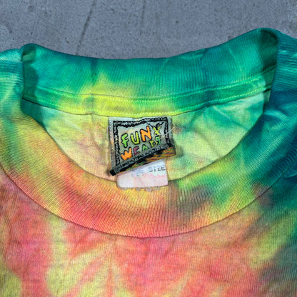 1990s Tie Dye Single Stitch Tee Size Large USED v19983