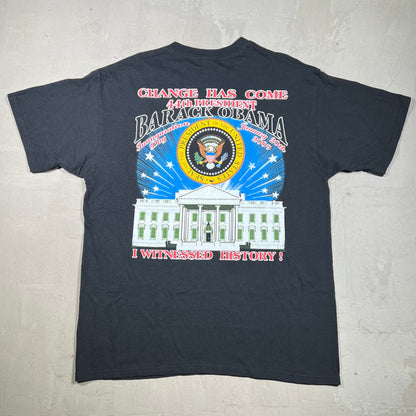 2009 Barack Obama Inauguration Tee Black Size XL USED v19984