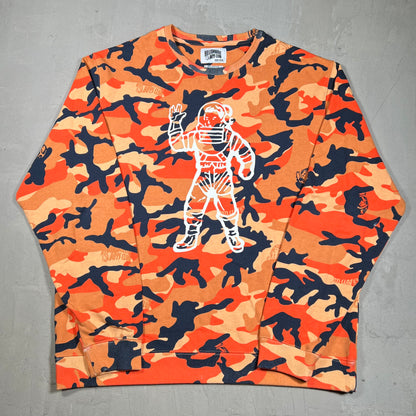 Billionaire Boys Club Orange Camo Crewneck Size XXXL USED x18289