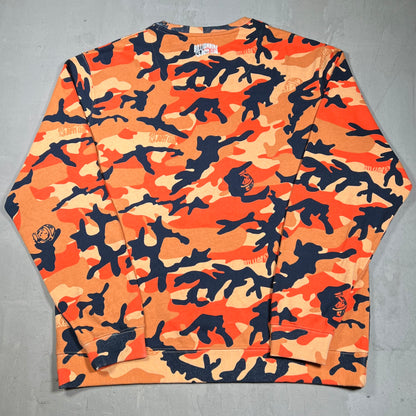 Billionaire Boys Club Orange Camo Crewneck Size XXXL USED x18289