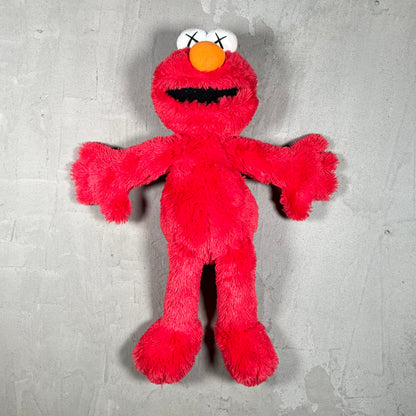 Kaws Uniqlo Sesame Street Elmo Plush Doll USED x18290