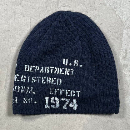 74 Is War Navy Beanie Brim USED x18312