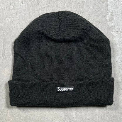 Supreme New Era Old English Black Beanie USED x18291