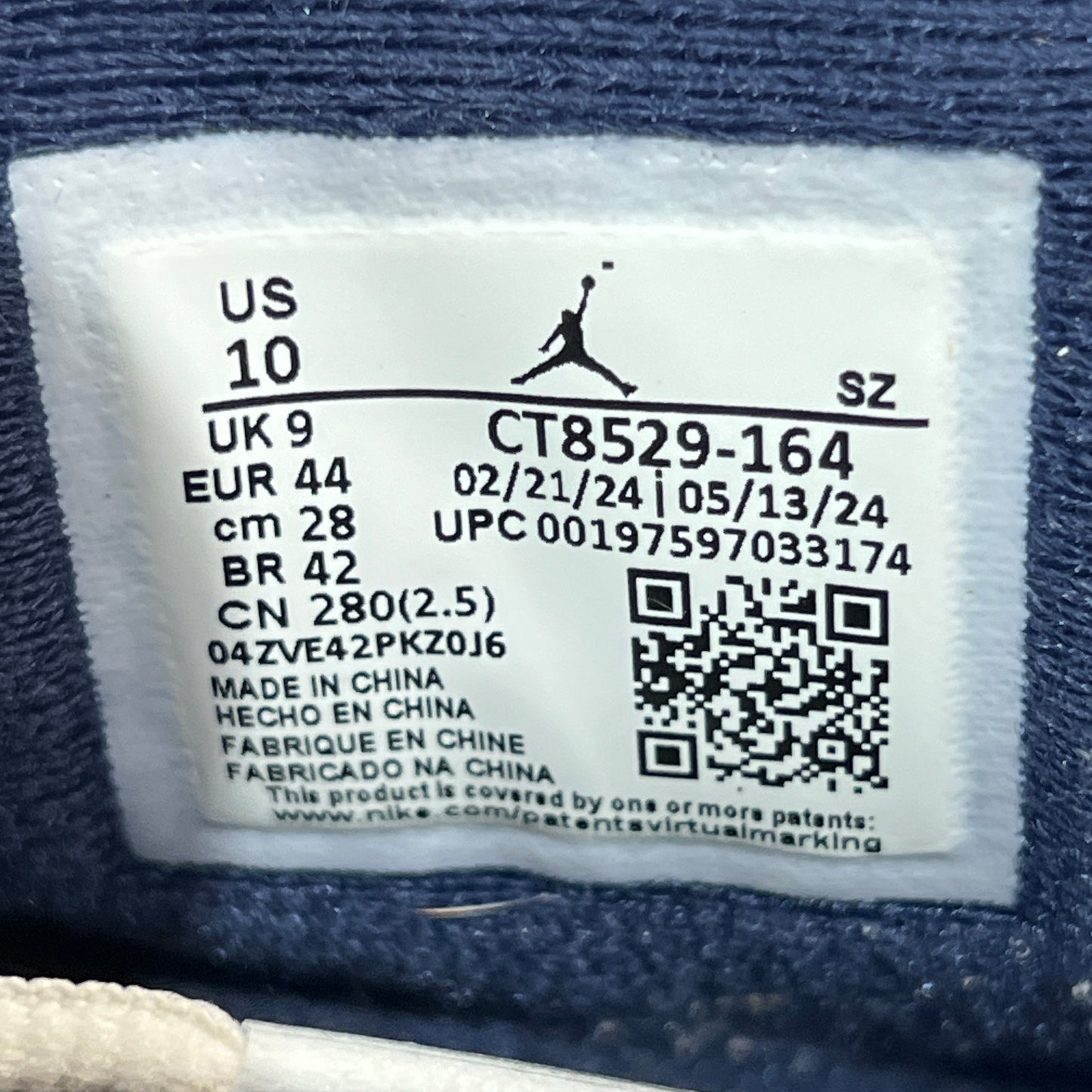 Jordan 6 Olympic (2024) Size 10 USED s22561