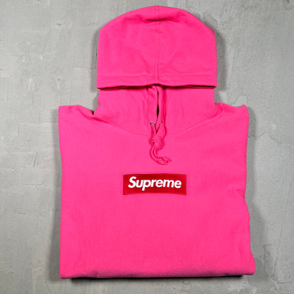 Supreme Box Logo Hoodie Magenta (2025) Size Large USED x18338