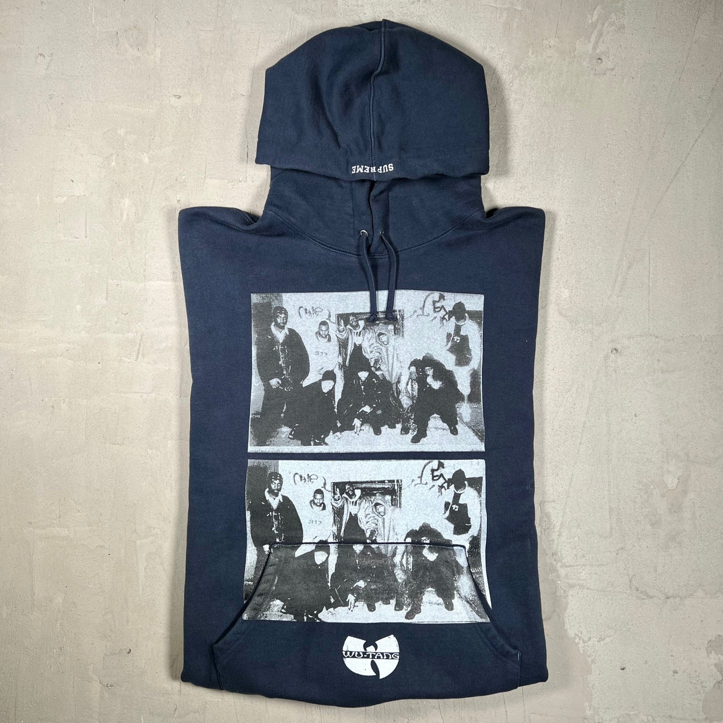 Supreme Wu-Tan Clan Hoodie Navy (2025) Size Large USED x18340