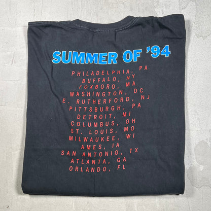 1994 Elton John Billy Joel Summer Tour Black Tee Size XL USED v20036