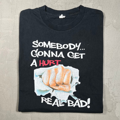 Russell Peters Green Card Tour Somebody Gonna Get Hurt Black Tee Size Large USED v20038
