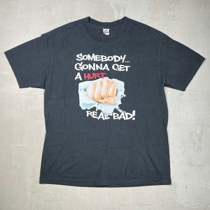 Russell Peters Green Card Tour Somebody Gonna Get Hurt Black Tee Size Large USED v20038
