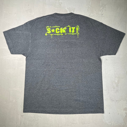 2007 WWE DX "Suck It" Grey Tee Size XL USED v20042