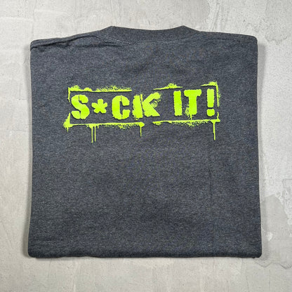 2007 WWE DX "Suck It" Grey Tee Size XL USED v20042