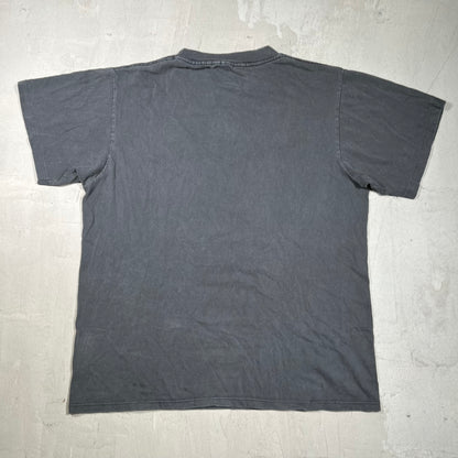 1992 Ren and Stimpy "Bloated Sack" Black Tee Size Large v20044