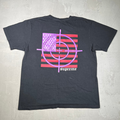 Supreme Target Tee Black (2025) Size Large USED x18344