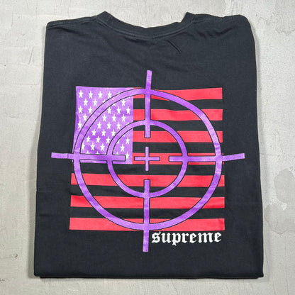 Supreme Target Tee Black (2025) Size Large USED x18344