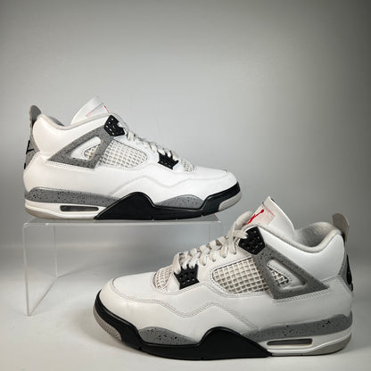 Jordan 4 White Cement (2025) Size 10.5 USED s22611