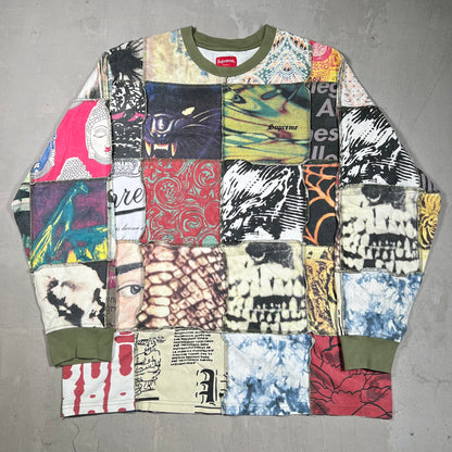 Supreme Mosaic Patchwork Green Longsleeve (2021) Size XL USED x18361