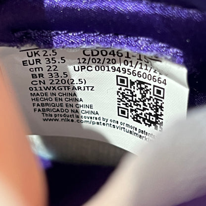 Jordan 1 High Court Purple (2021) Size 5 USED s22591