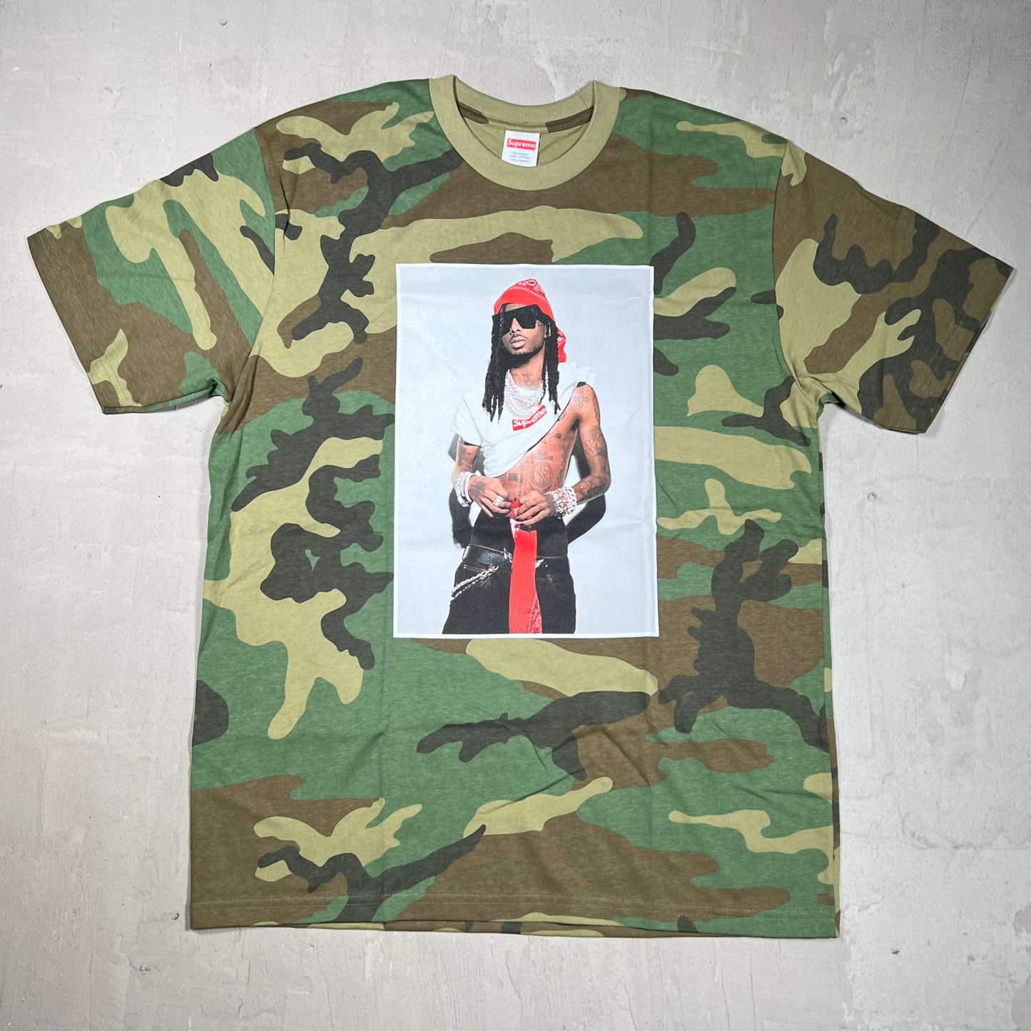 Supreme Playboi Carti Tee Woodland Camo (2025) Size Large NEW x18341