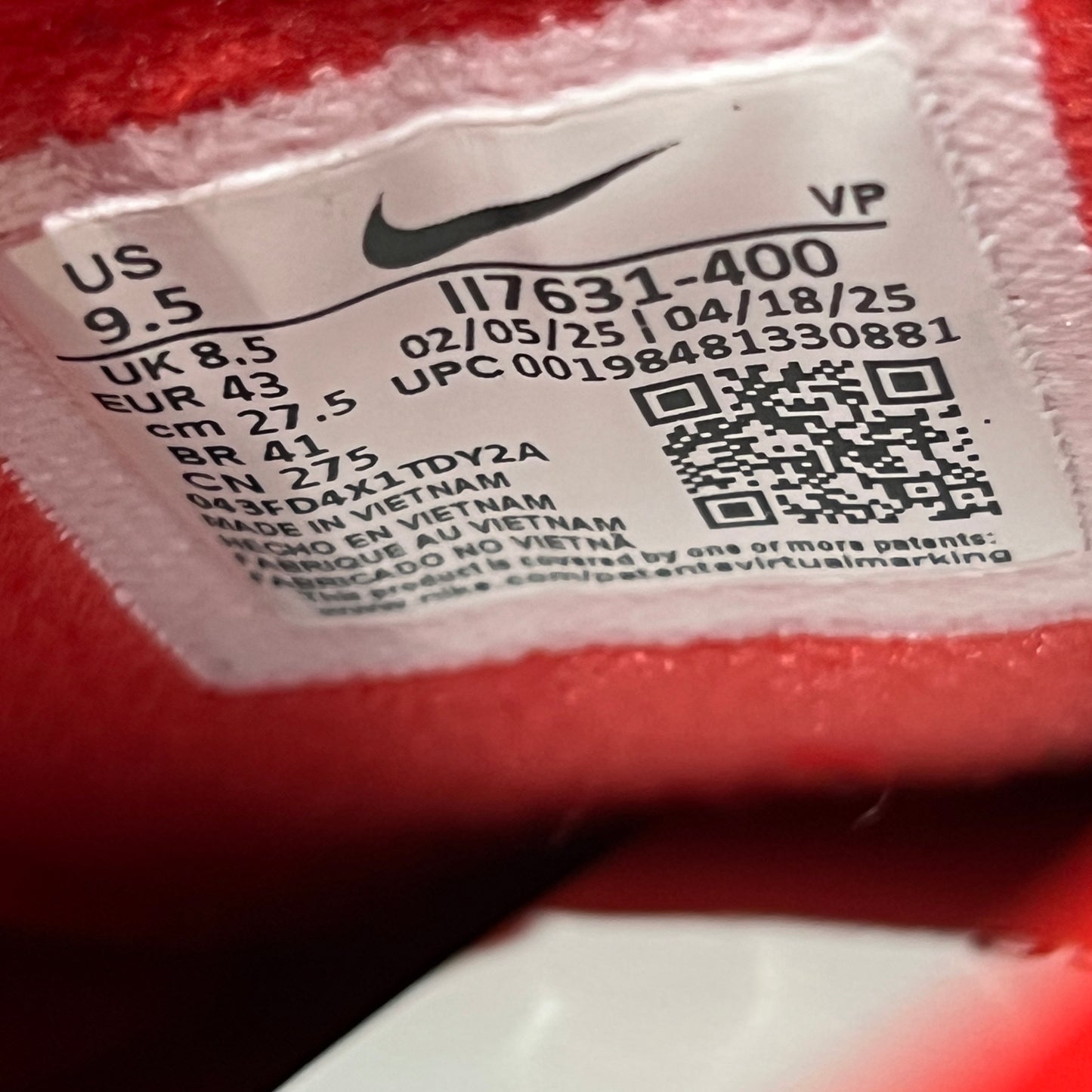 Nike Total 90 3 USA (2025) Size 9.5 NEW s22654