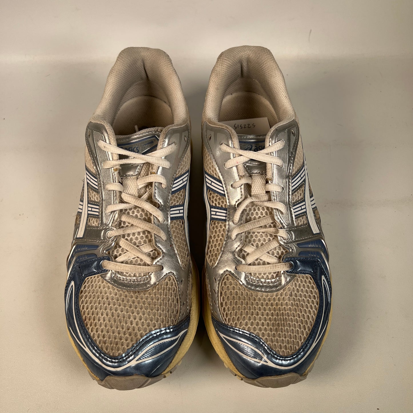 Asisc Gel-Kayano 14 Cream Metallic Blue (2024) Size 9.5 USED s22515