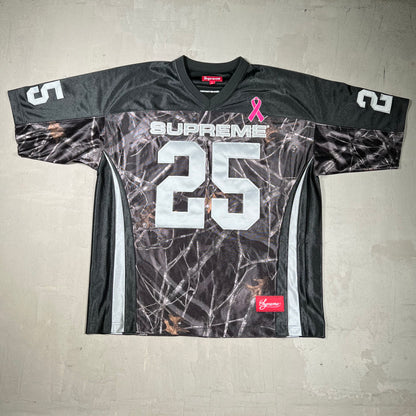 Supreme Breast Cancer Awareness Jersey Black (2025) Size Large USED x18349