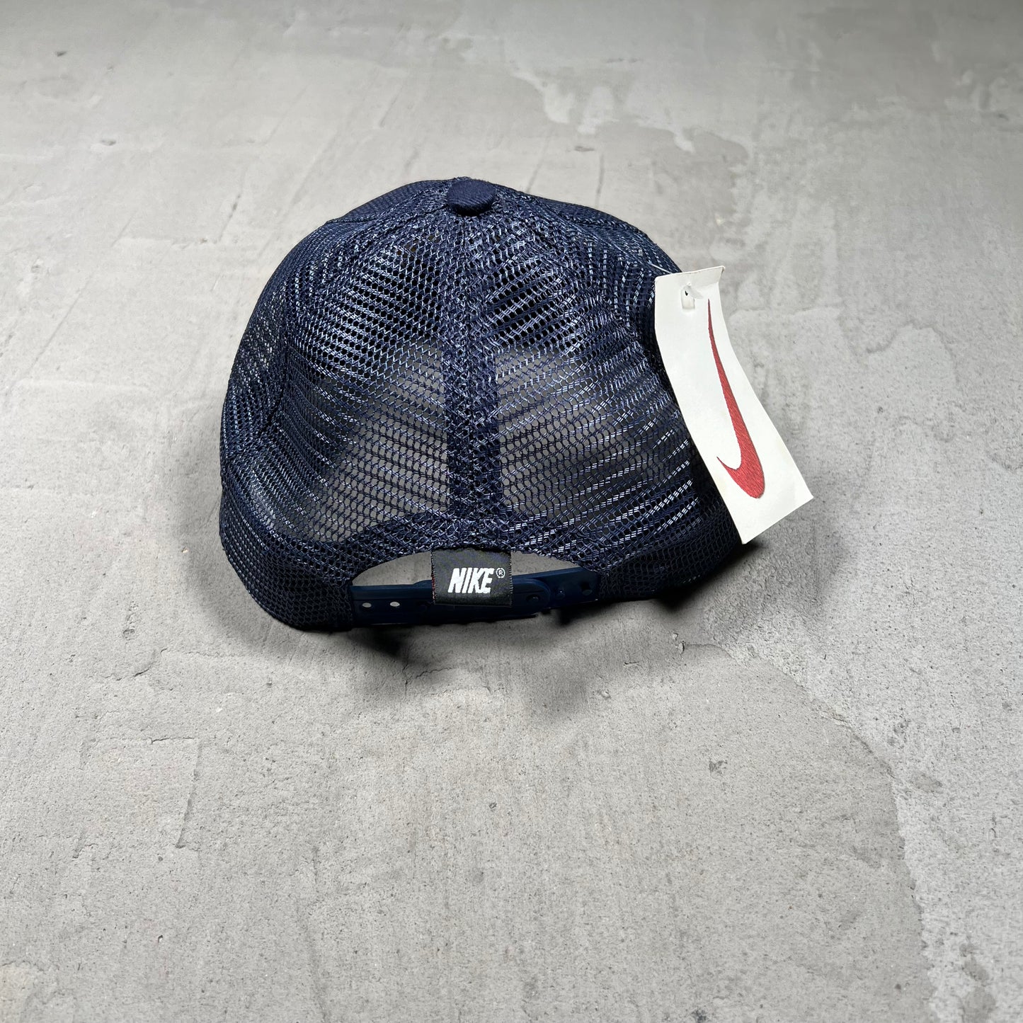 1990s Nike Navy Mesh Hat NEW v20043