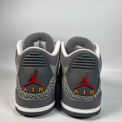 Jordan 3 Cool Grey (2021) Size 9.5 USED s22608