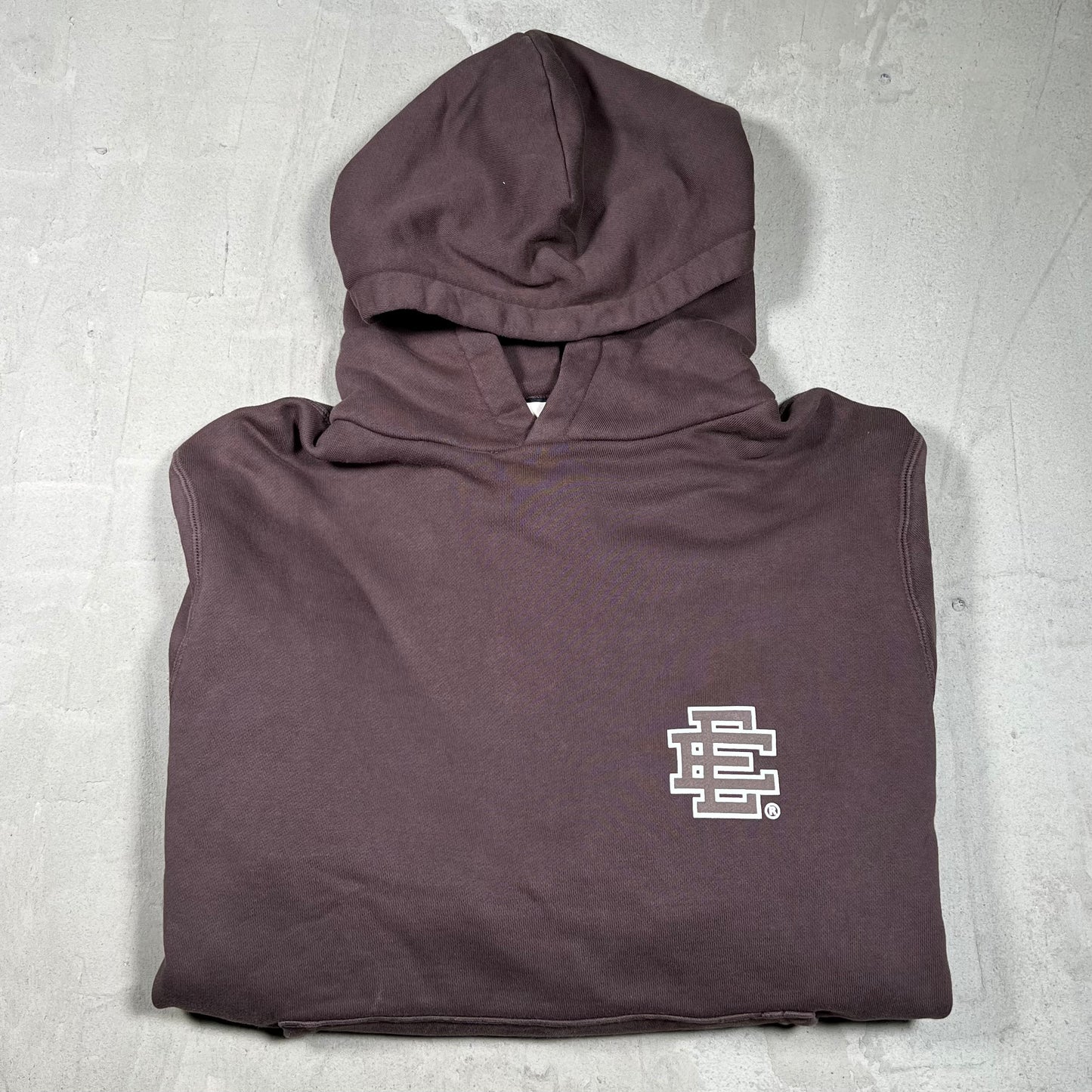 Eric Emanuel Basic Logo Sweatshirt Brown Size Large USED x18360