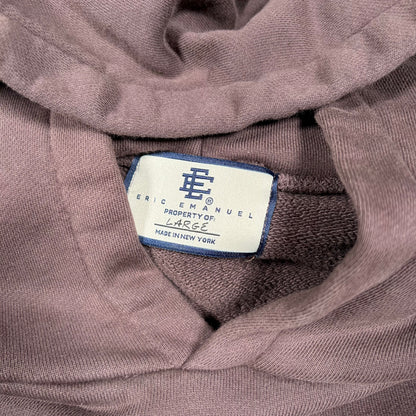 Eric Emanuel Basic Logo Sweatshirt Brown Size Large USED x18360