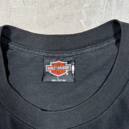 1995 Harley Davidson Daytona Beach Black Tee Size Large USED v20047