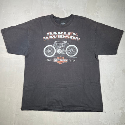 Y2K Harley Davidson Museum Black Tee Size XL USED v20048