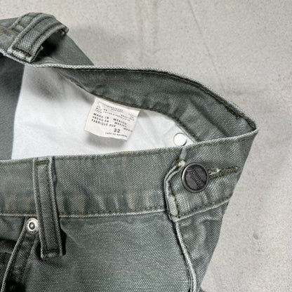 Y2K Dickies Cargo Green Shorts Size 32 USED v20029