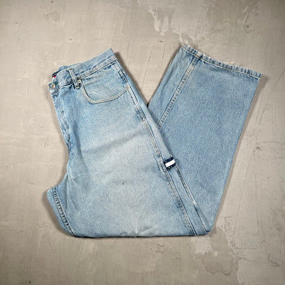 1990s Tommy Hilfiger Blue Jeans Size 33x32 USED v20033
